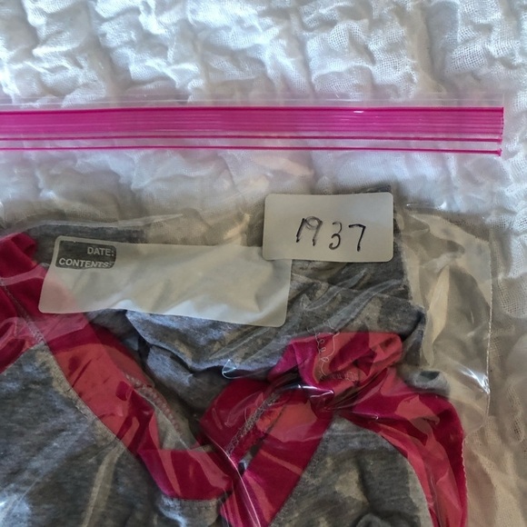 American Apparel Pink and Grey Baseball Tee - Picture 4 of 4